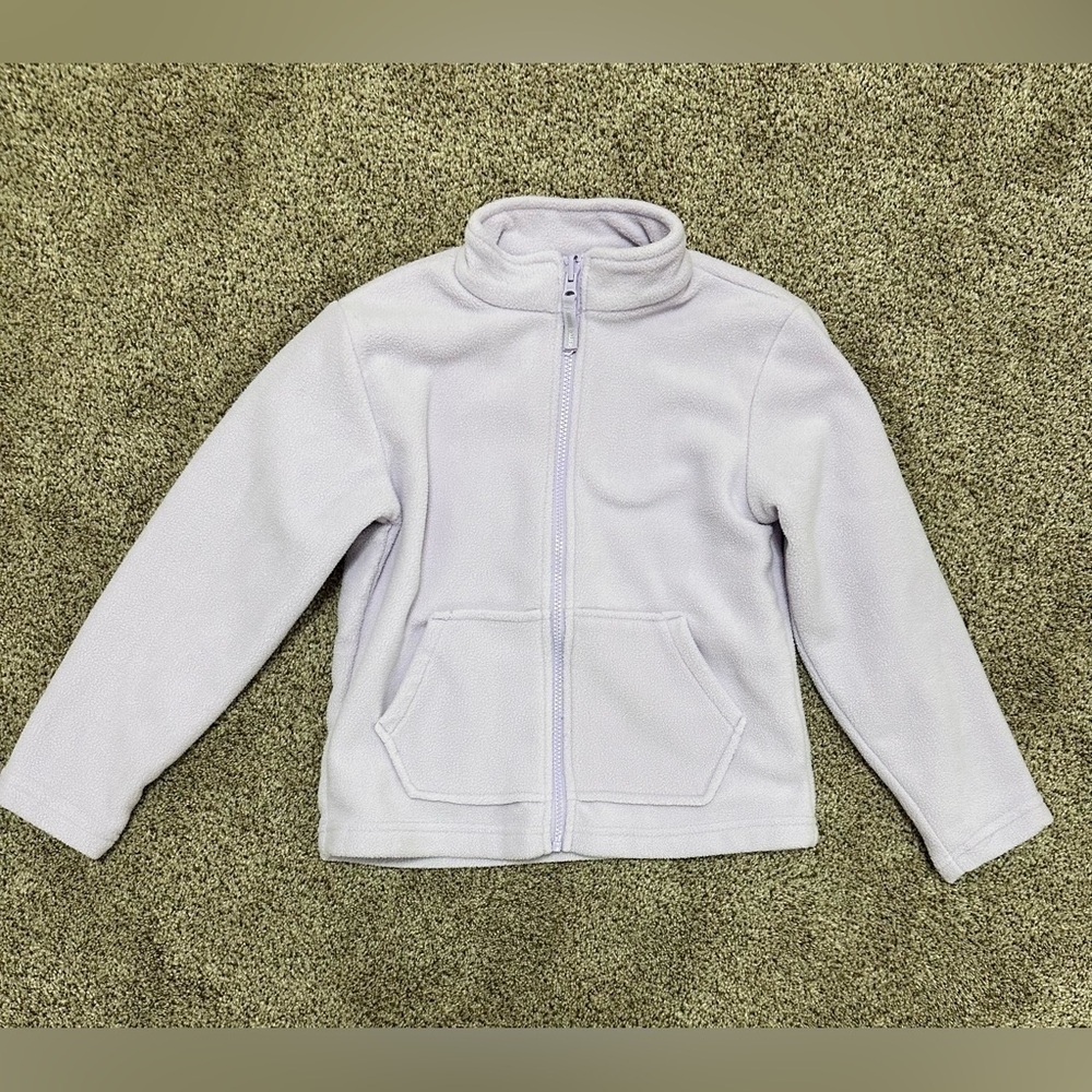 Eddie Bauer Light Purple Kids Fleece Jacket